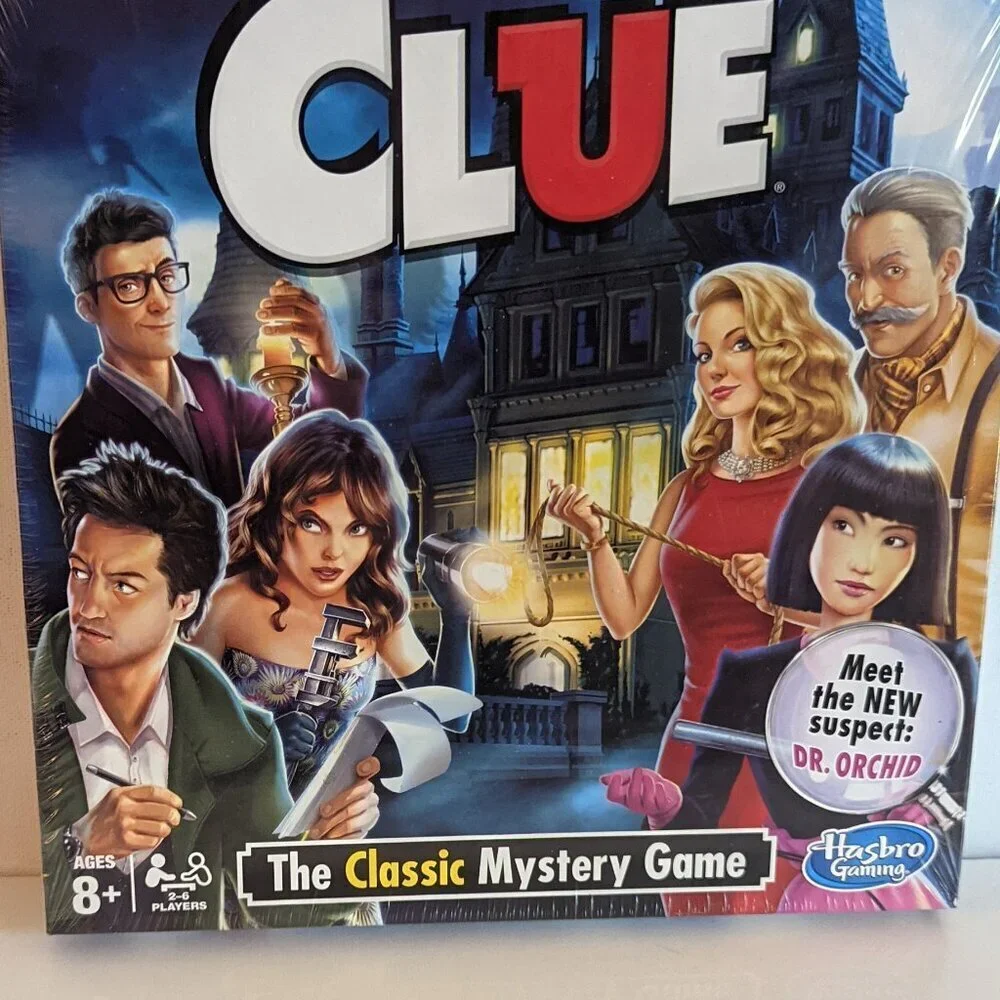 NWT Clue Dr Orchid Classic Mystery Board Game Sealed Crime Hasbro Halloween NEW